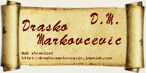 Draško Markovčević vizit kartica